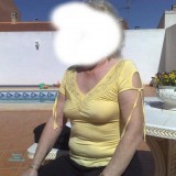 hot anonymous granny flashing a bit of her old tits picture 10