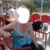 hot anonymous granny flashing a bit of her old tits picture 7